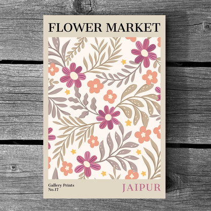 Jaipur Flower Market Poster | S01