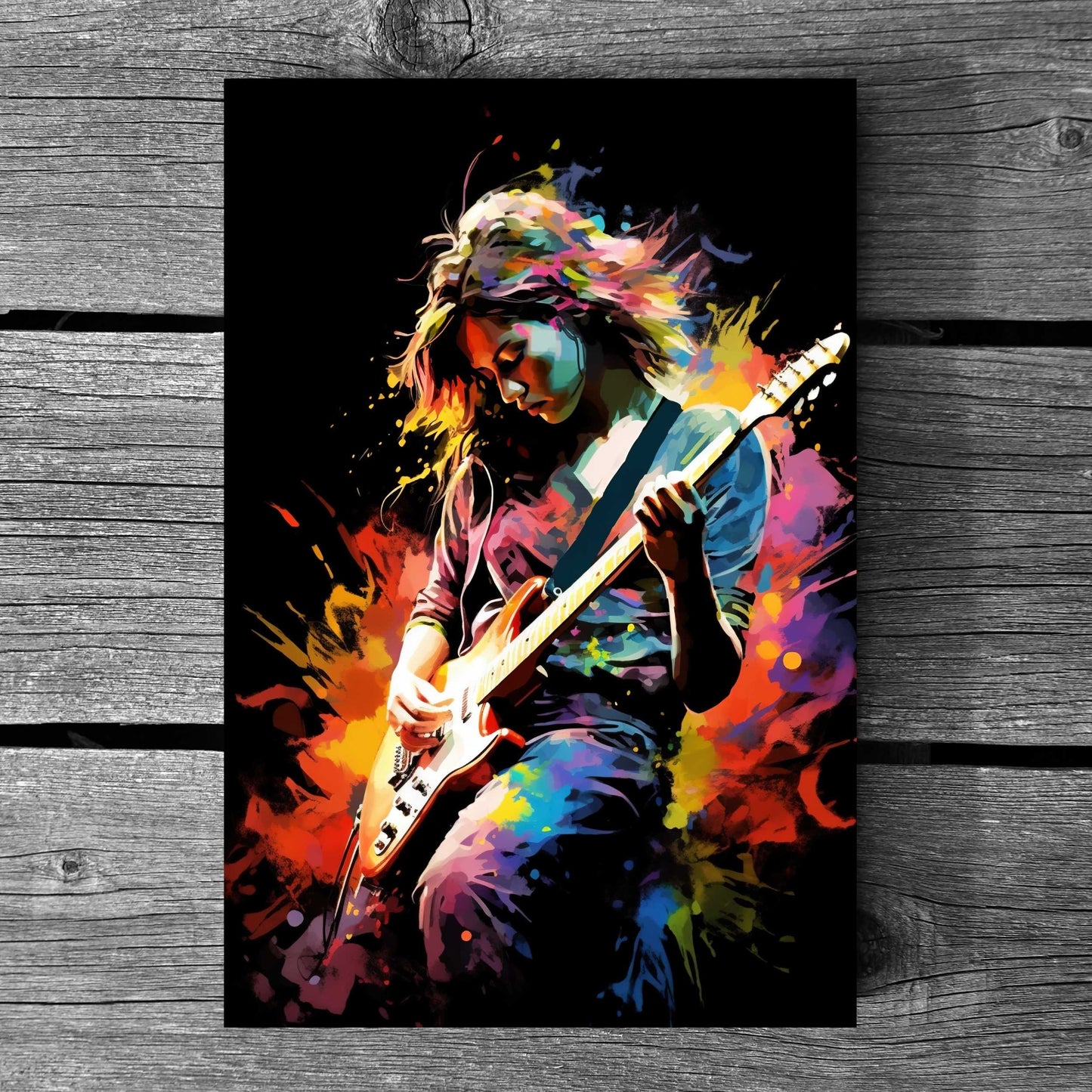 Female Guitarist 1 Poster | S01