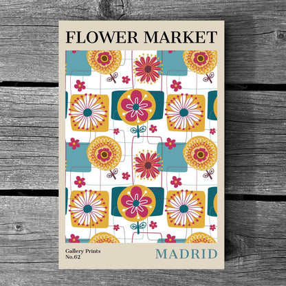 Madrid Flower Market Poster | S02