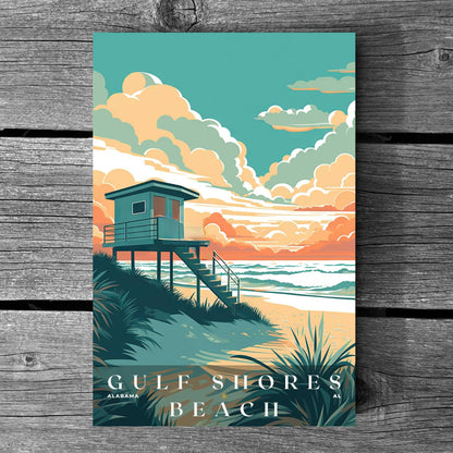 Gulf Shores Beach Poster | US Travel | S01