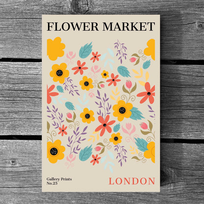 London Flower Market Poster | S01