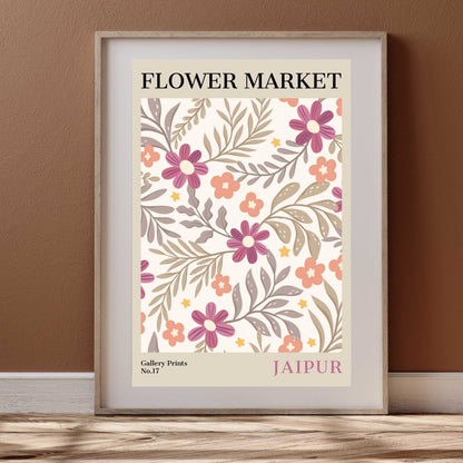 Jaipur Flower Market Poster | S01