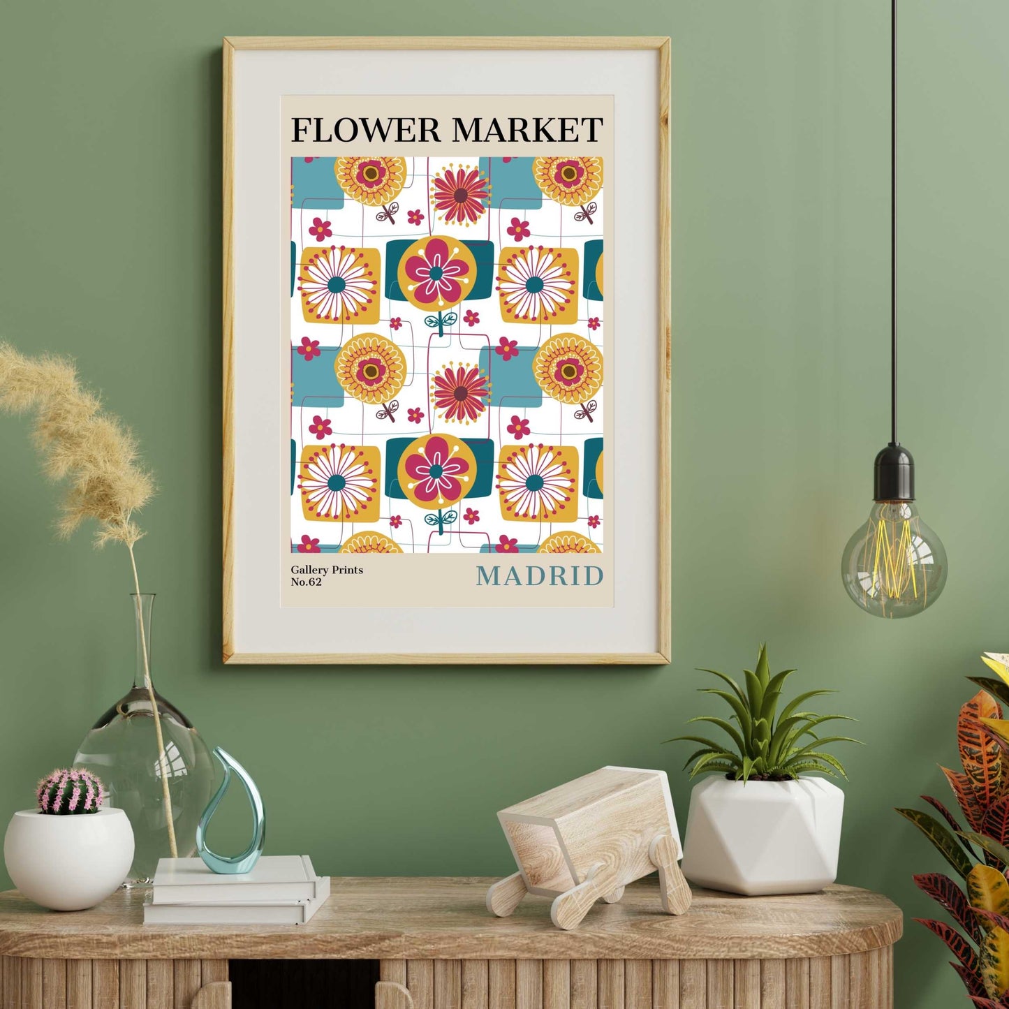 Madrid Flower Market Poster | S02