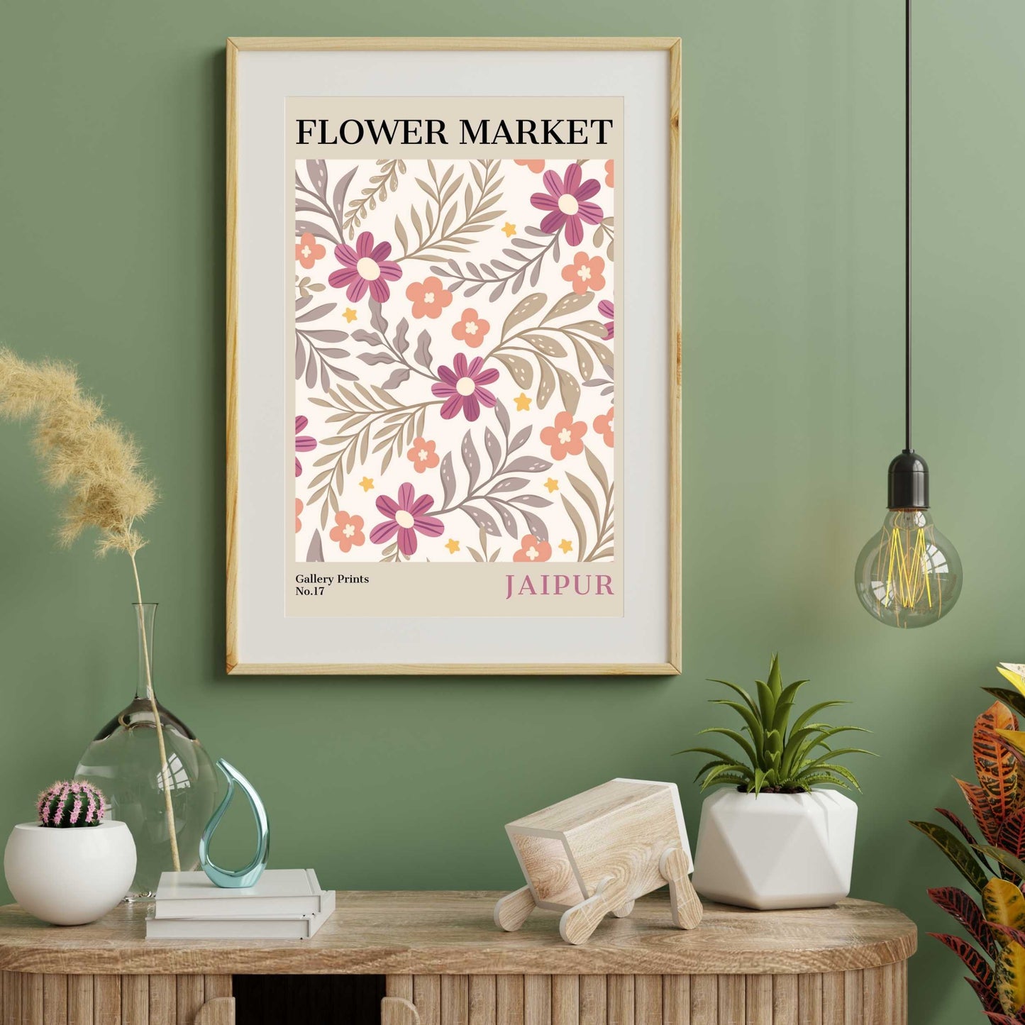 Jaipur Flower Market Poster | S01