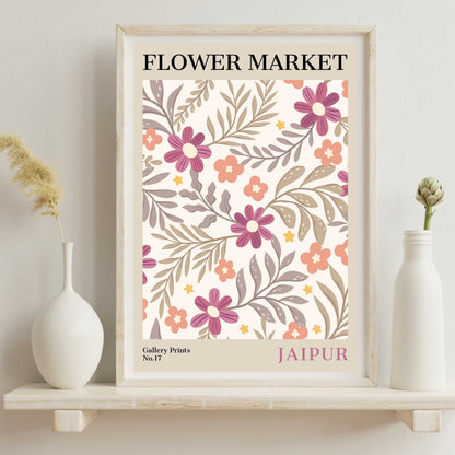 Jaipur Flower Market Poster | S01