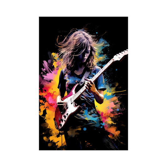 Female Guitarist 2 Poster | S01