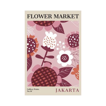 Jakarta Flower Market Poster | S01