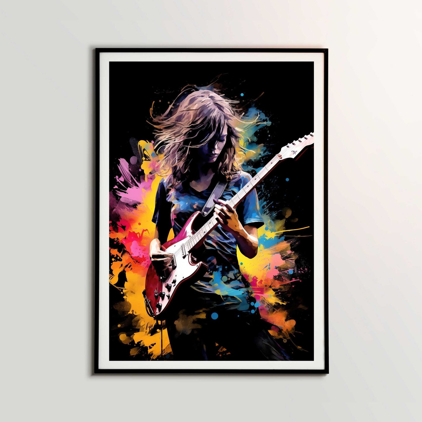 Female Guitarist 2 Poster | S01