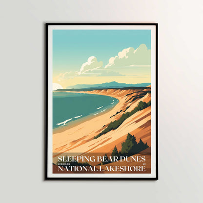 Sleeping Bear Dunes National Lakeshore Poster | US Travel | S01