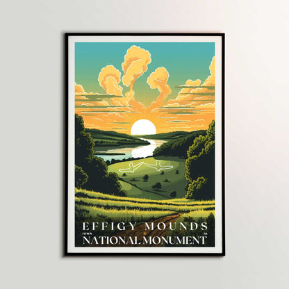 Effigy Mounds National Monument Poster | US Travel | S01