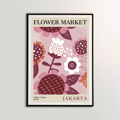 Jakarta Flower Market Poster | S01