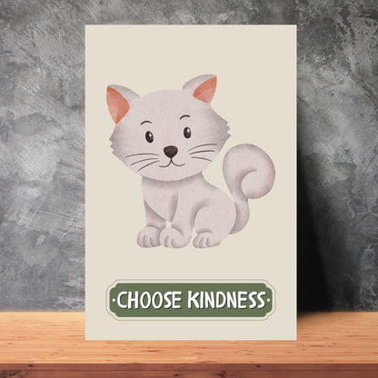 Choose Kindness Cat Poster | S01