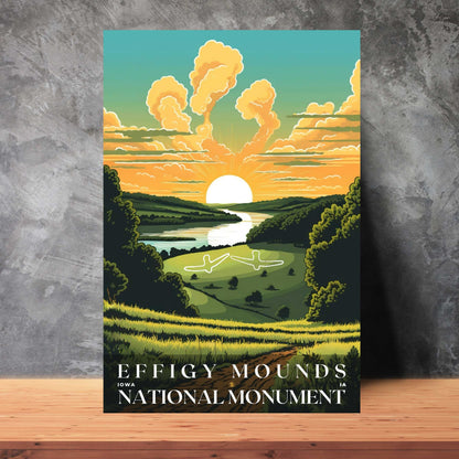 Effigy Mounds National Monument Poster | US Travel | S01