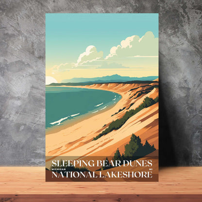 Sleeping Bear Dunes National Lakeshore Poster | US Travel | S01