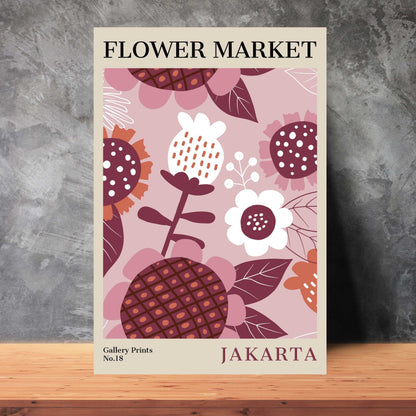 Jakarta Flower Market Poster | S01