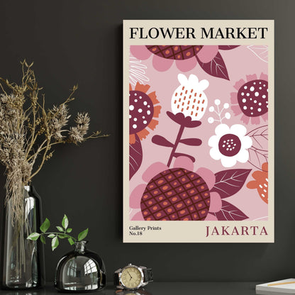 Jakarta Flower Market Poster | S01