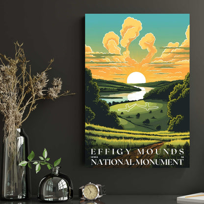 Effigy Mounds National Monument Poster | US Travel | S01