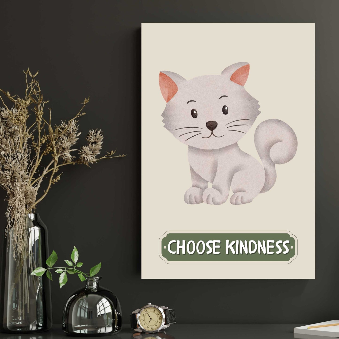 Choose Kindness Cat Poster | S01