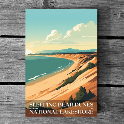 Sleeping Bear Dunes National Lakeshore Poster | US Travel | S01