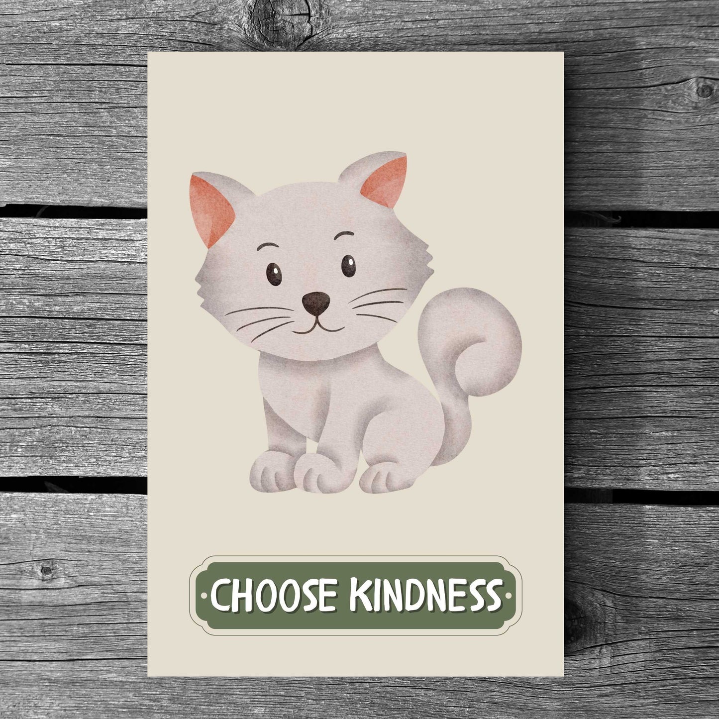 Choose Kindness Cat Poster | S01