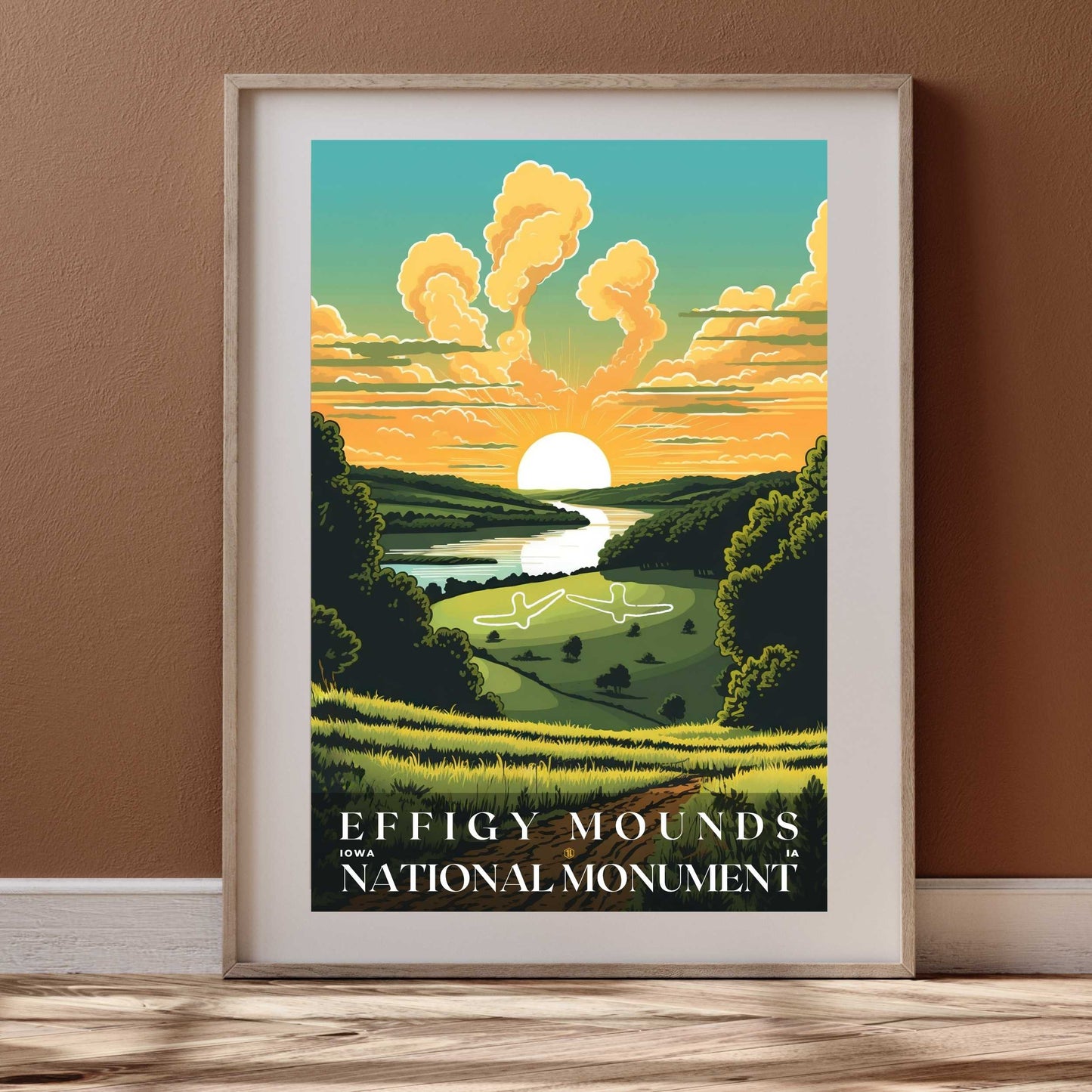 Effigy Mounds National Monument Poster | US Travel | S01