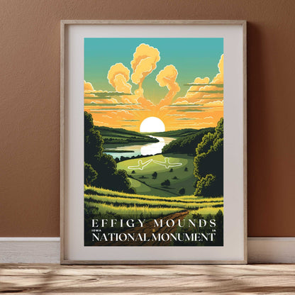 Effigy Mounds National Monument Poster | US Travel | S01