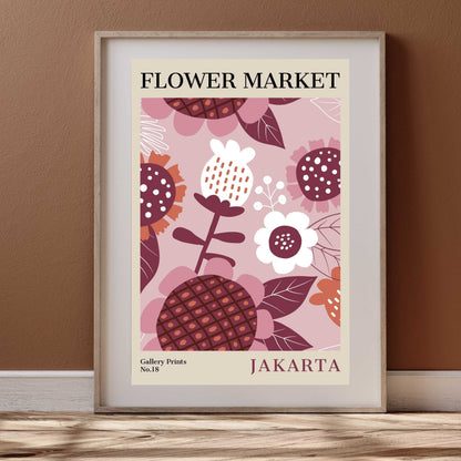 Jakarta Flower Market Poster | S01