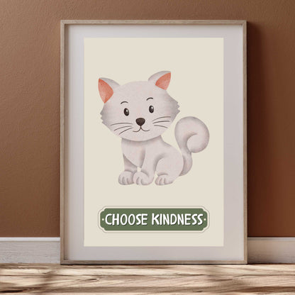 Choose Kindness Cat Poster | S01