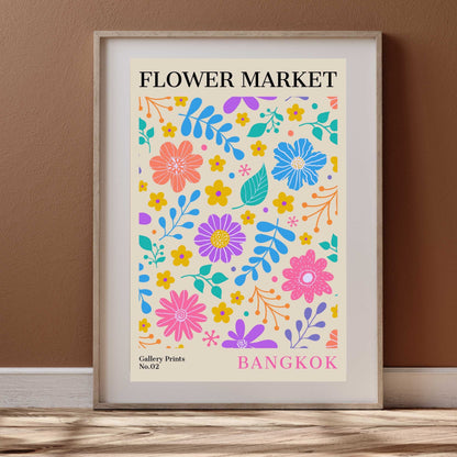 Bangkok Flower Market Poster | S01