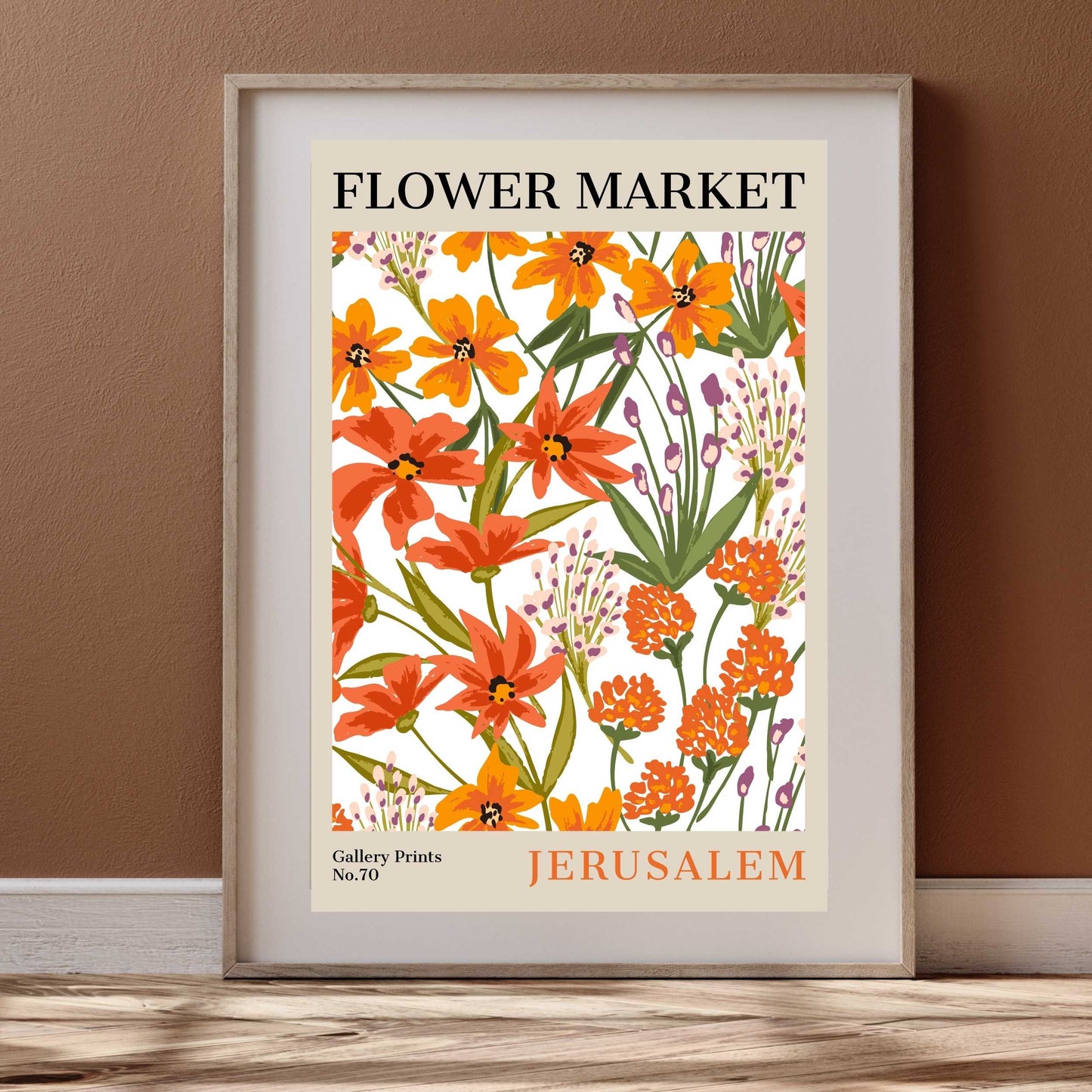 Jerusalem Flower Market Poster | S02