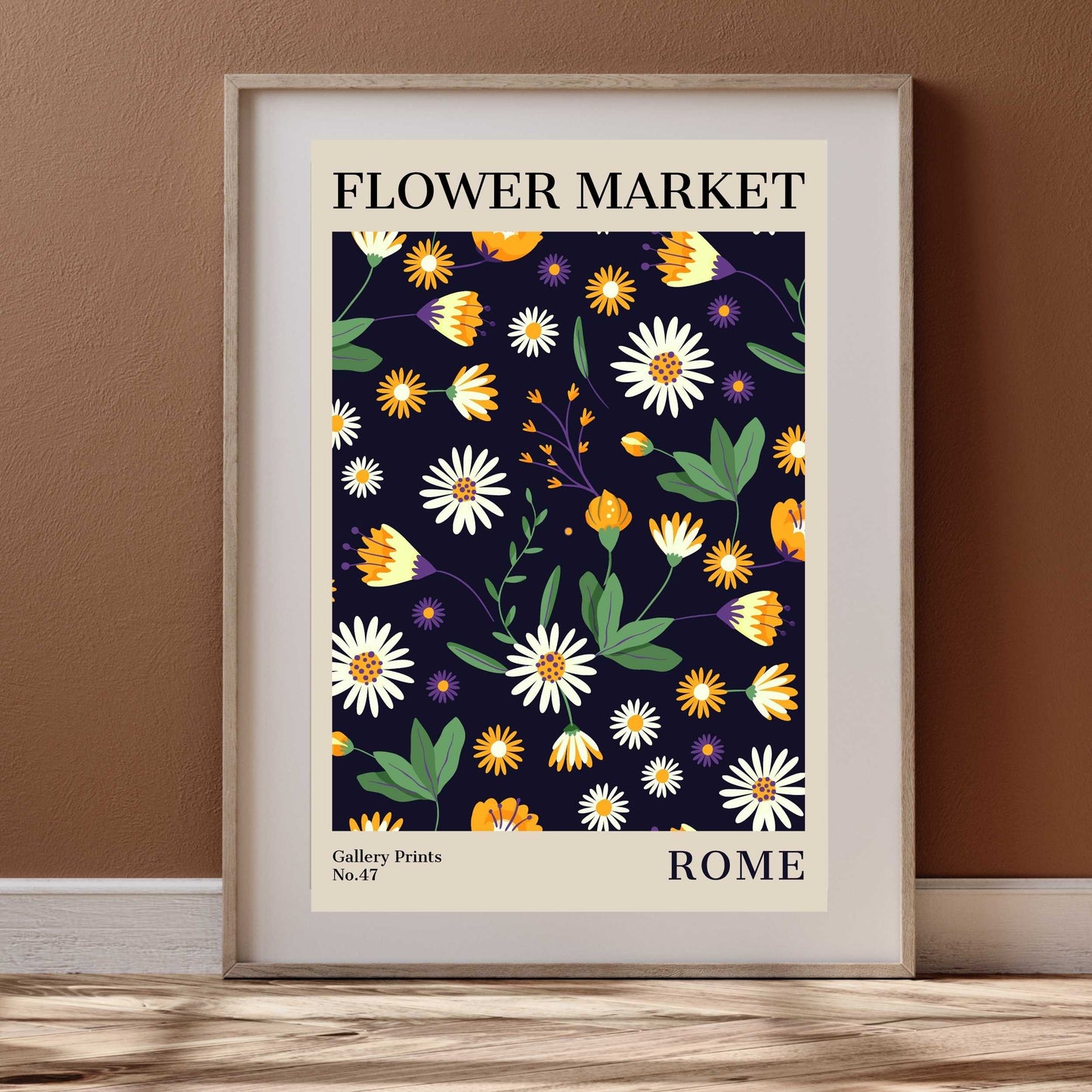 Rome Flower Market Poster | S02