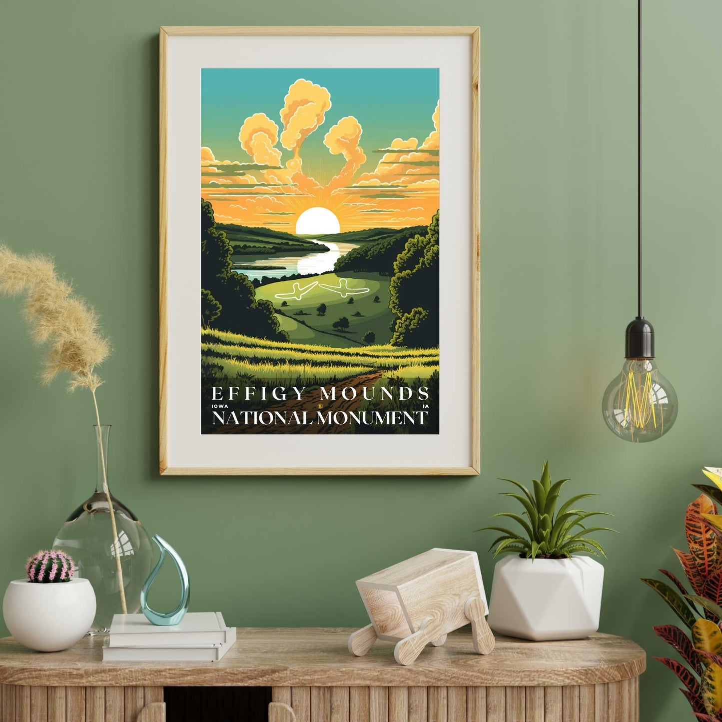 Effigy Mounds National Monument Poster | US Travel | S01