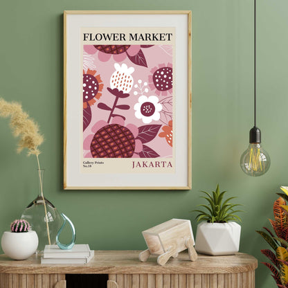 Jakarta Flower Market Poster | S01