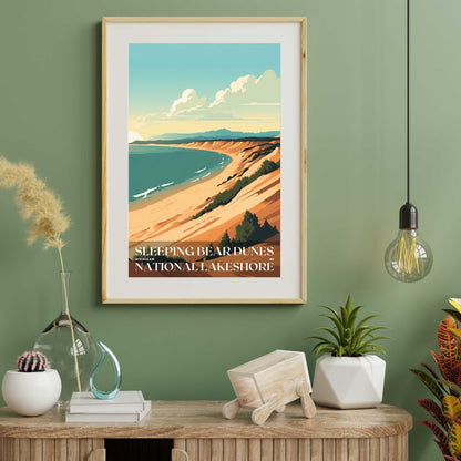 Sleeping Bear Dunes National Lakeshore Poster | US Travel | S01