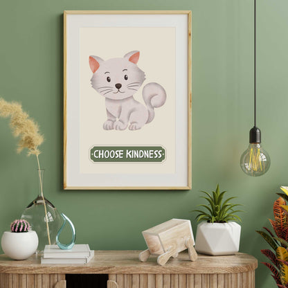 Choose Kindness Cat Poster | S01