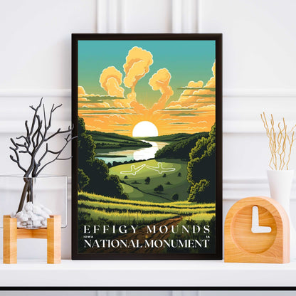 Effigy Mounds National Monument Poster | US Travel | S01