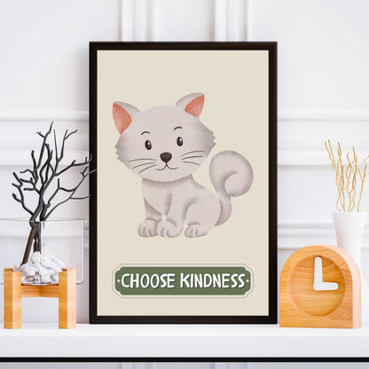 Choose Kindness Cat Poster | S01