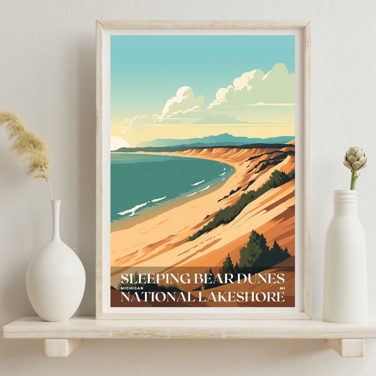 Sleeping Bear Dunes National Lakeshore Poster | US Travel | S01