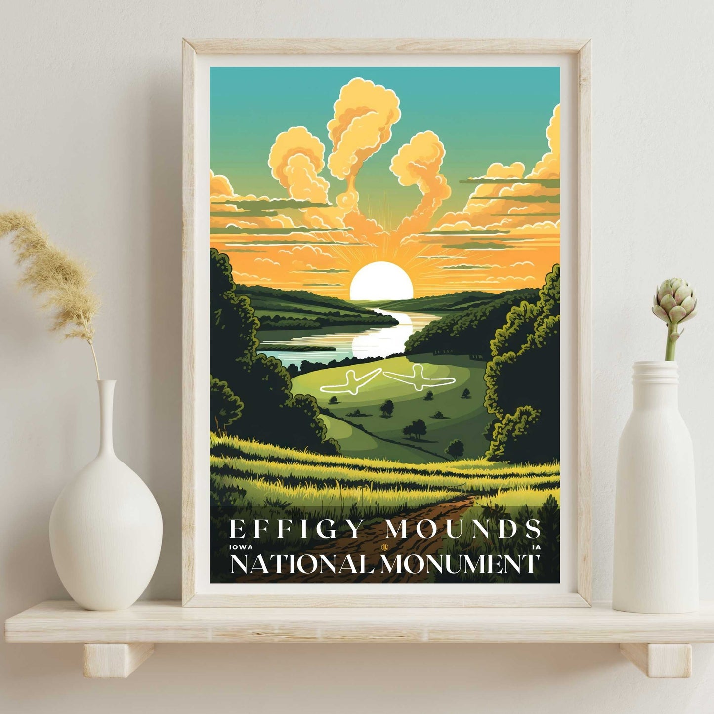 Effigy Mounds National Monument Poster | US Travel | S01