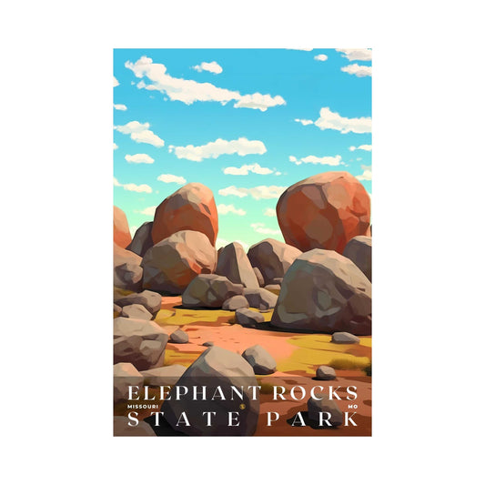 Elephant Rocks State Park Poster | US Travel | S01