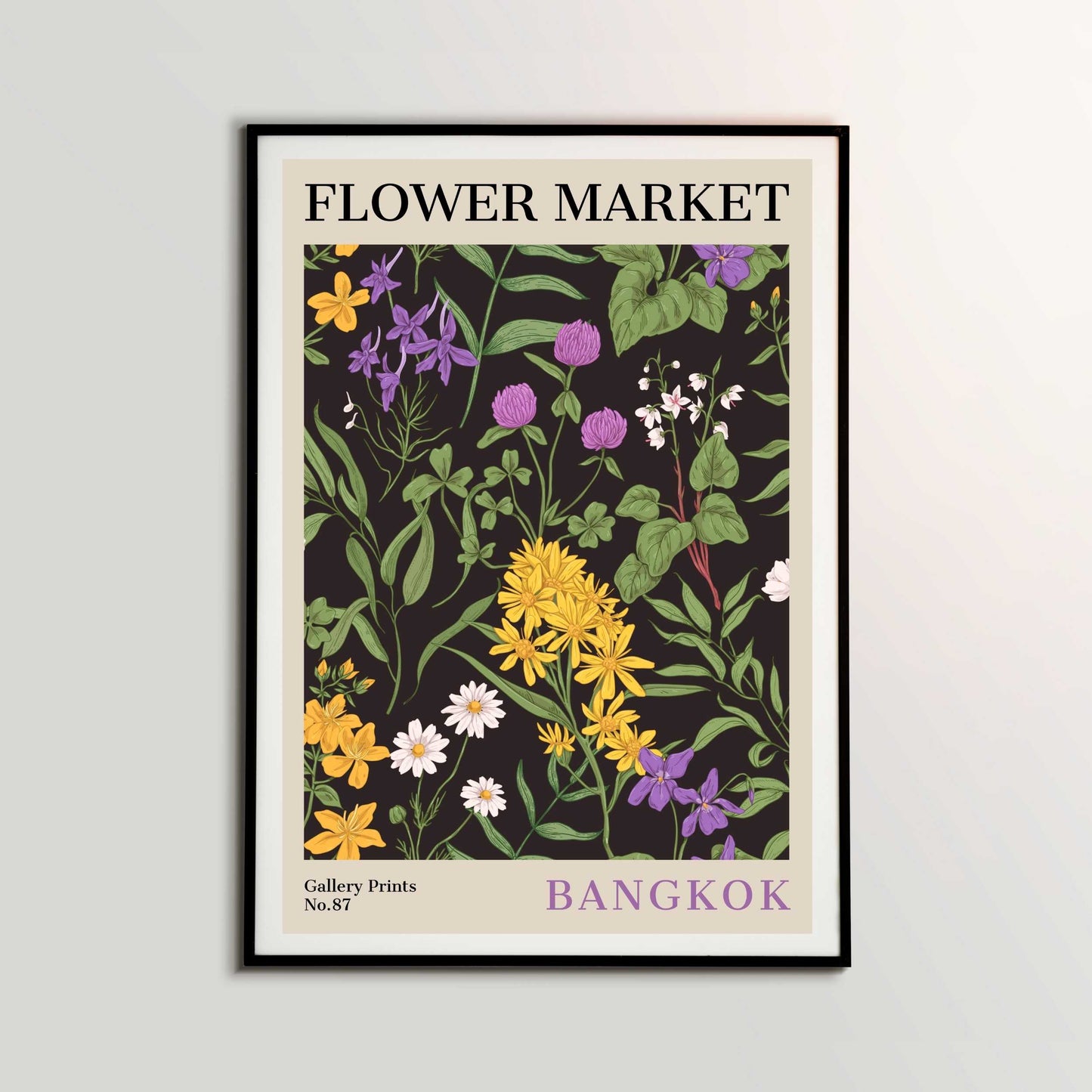 Bangkok Flower Market Poster | S02