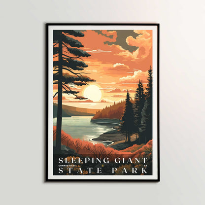 Sleeping Giant State Park Poster | US Travel | S01