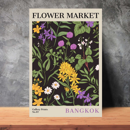 Bangkok Flower Market Poster | S02