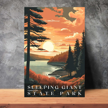 Sleeping Giant State Park Poster | US Travel | S01