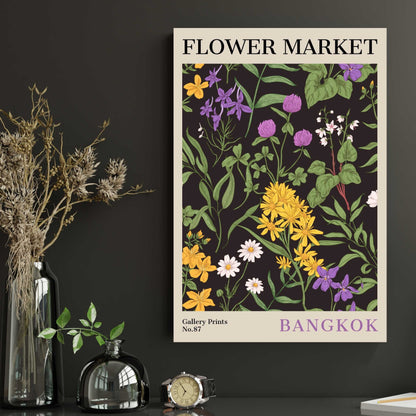 Bangkok Flower Market Poster | S02