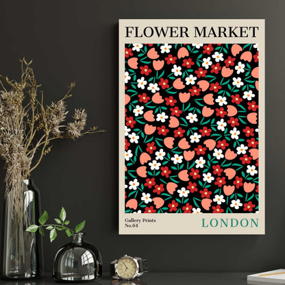 London Flower Market Poster | S02