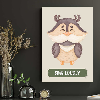 Sing Loudly Owl Poster | S01