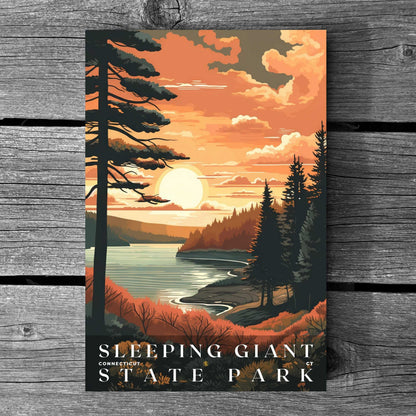 Sleeping Giant State Park Poster | US Travel | S01