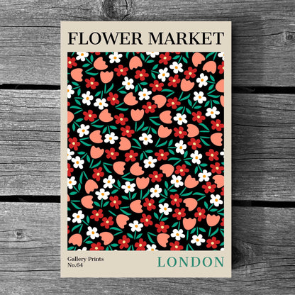 London Flower Market Poster | S02