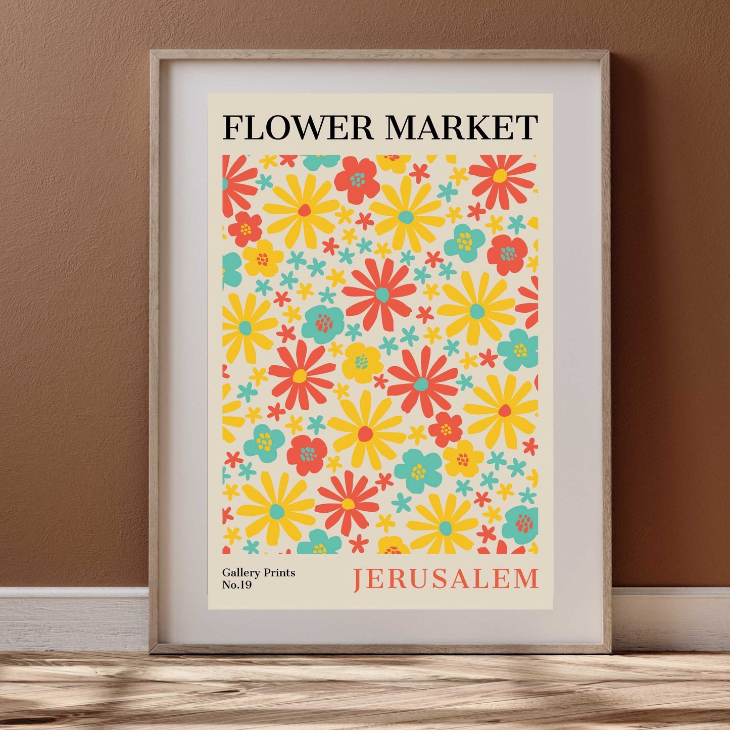 Jerusalem Flower Market Poster | S01